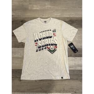 New York Yankees Shirt Mens Large MLB Baseball 2024 World Series Tee '47 Brand